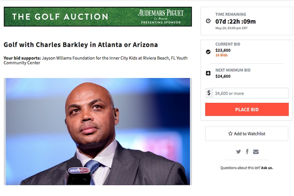 Ever wanted to play golf with Charles Barkley If you have deep